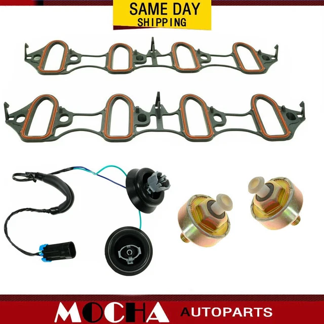PLASTIC INTAKE MANIFOLD Gasket + Knock Sensor with Harness Pairing Kit