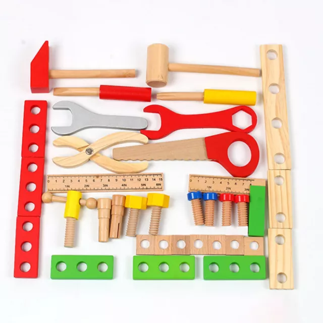 Wartung Werkzeug Spielzeug Pretend Spielen Bau Spielzeug Holz Kinder Tool Kit