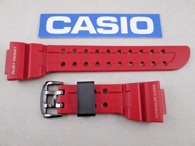 Casio G-Shock Frogman GWF-T1030A GWFT1030A 30th Anniversary red resin watch band