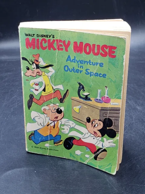 Big Little Book Walt Disney’s Mickey Mouse Adventure In Outer Space 1968