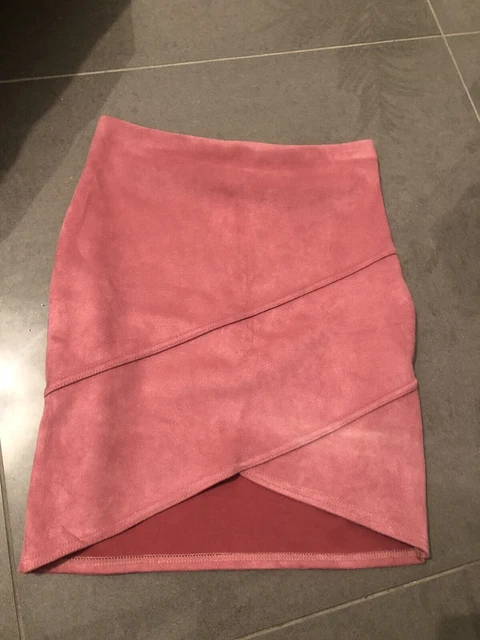 BNWT LADIES DUSKY Pink Faux Suede Feel Mini Skirt By Missguided Size S 4.99 PicClick UK