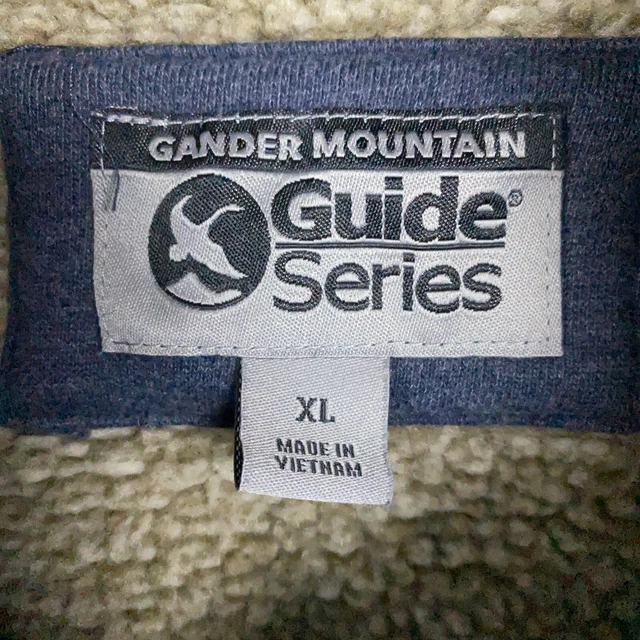 Guide Series Mens Jacket XL Blue Hoodie Sweatshirt Fleece Lined Full Zip Hunting 2