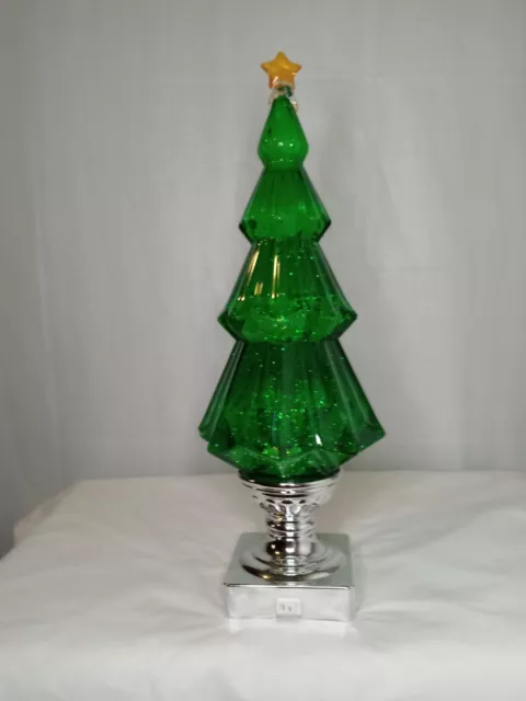 Ganz Lighted LED Shimmer Green Tree