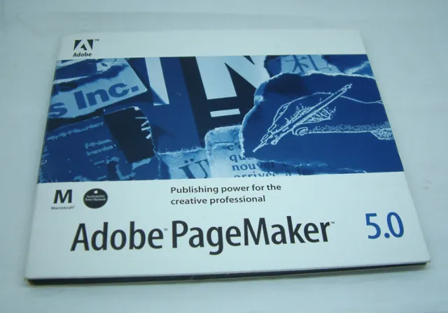 Vintage Software Adobe PageMaker ver 5.0 for MAC + CD Key