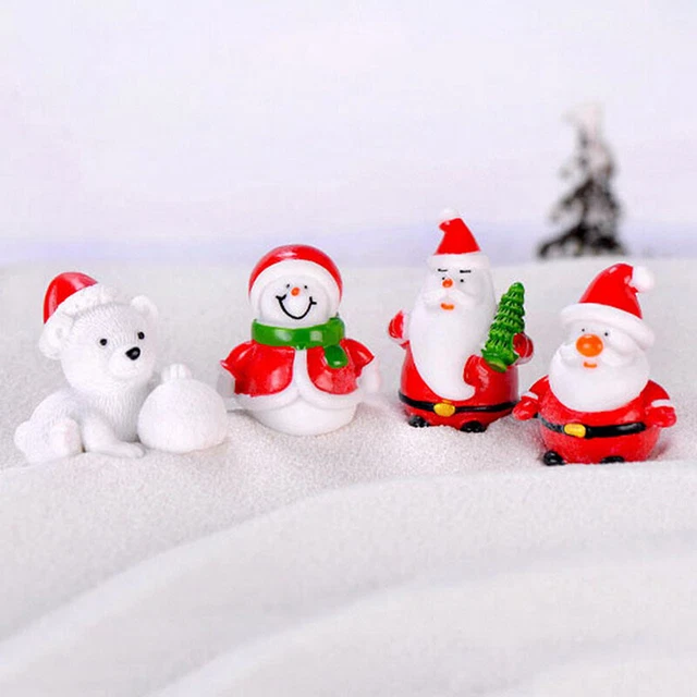 Santa Claus Snowman DIY Miniature Figurine Xmas Garden Decor Micro La'AP 2