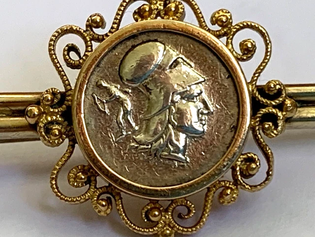 Broche Ancienne En Or 18 Carats Et Argent Avec Diamants - Environ 2 Carats, Bijou Vintage Occasion