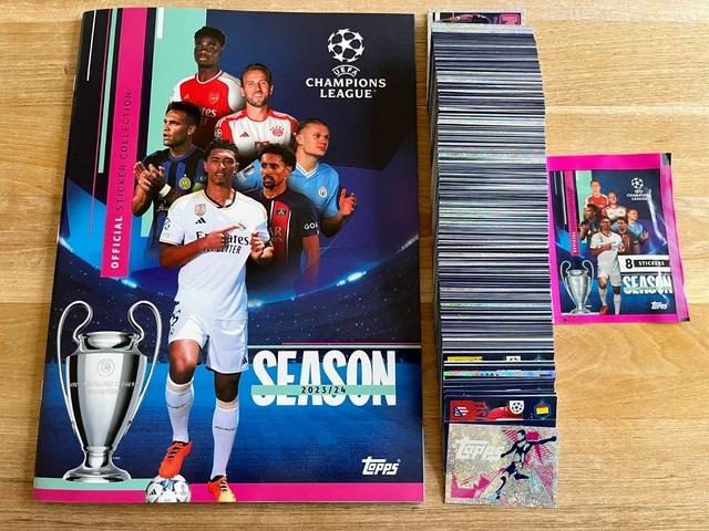 EUFA CHAMPIONS LEAGUE 2023-2024 Album+741 Figurine Completo Topps Dal ...