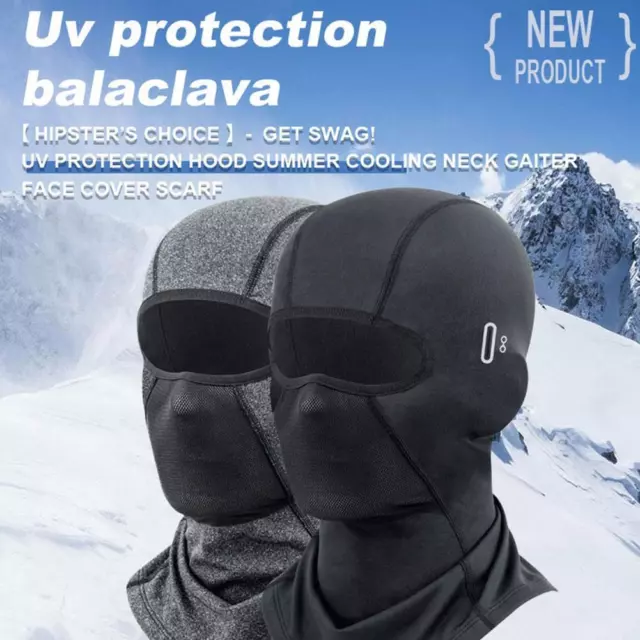 Winter Warm Motorcycle Windproof Ski Full Face Mask Hood Hat Helmet New✨ N8S3