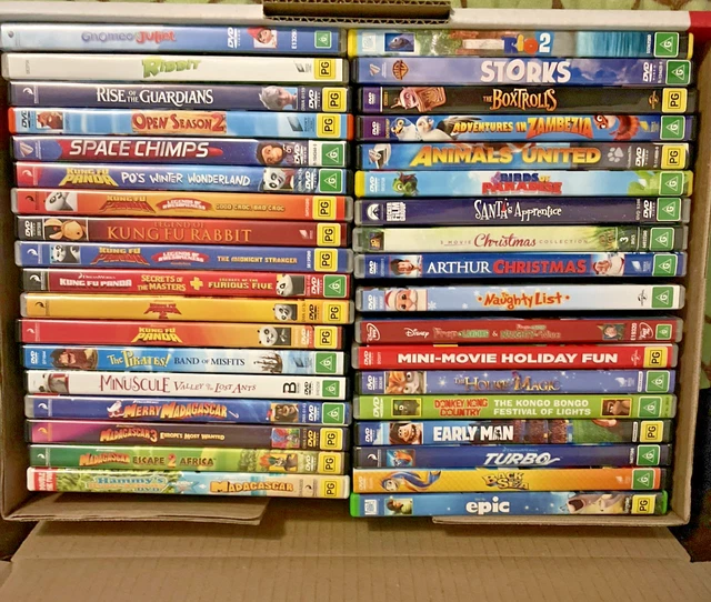 Mass Picture 36 KIDS CHILDRENS DVD Bundle Bulk Lot Region 4 Mint Kung Fu Panda ...