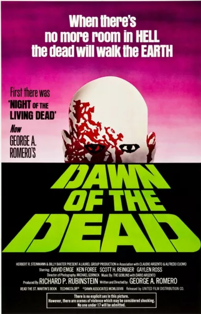 R511 DAWN OF THE DEAD Movie Horror Zombies-Print Art Silk Poster