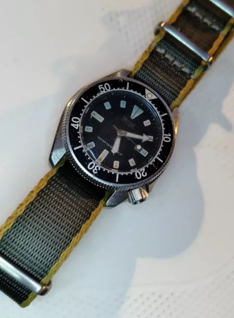 Seiko Mini Scuba Diver's 4205-0143 Watch New NATO Strap For Repairs