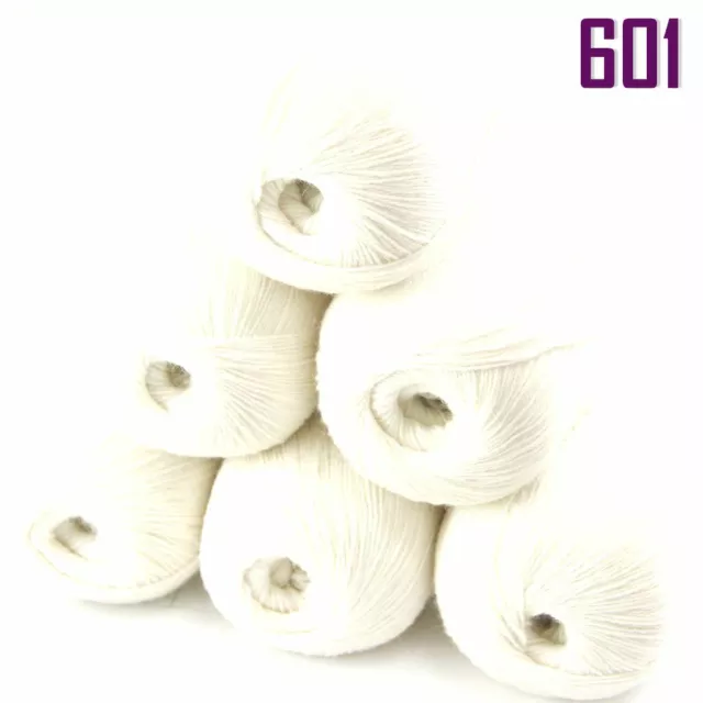 Sale 3BallsX50g Fluffy Soft Colorful Fancy Sweater Rugs Hand Crochet Yarn 01