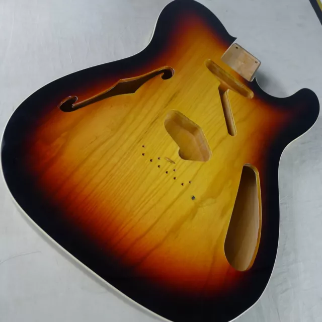 Vintage Tele Thinline Style Semi Hollow Body 2 pcs Alder Back/ Ash Top 3TS