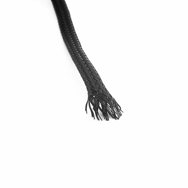 15m Long 4mm Large nylon tressé Manchon extensible Faisceau câble 3