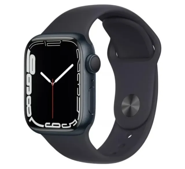 Apple Watch Series 7 GPS 41 mm Aluminium Mitternacht Sportarmband