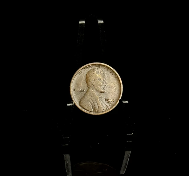 1914 D - Lincoln Wheat One Cent 1C Coin