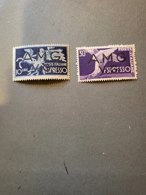 Stamps Italy AMG VG Scott #1LNE1-2 nh