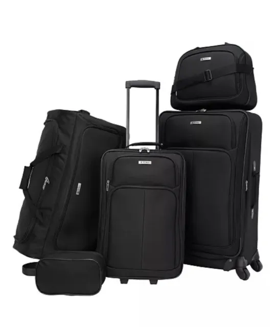 Tag Ridgefield 5 Pc. Softside Luggage Set Black Suitcase