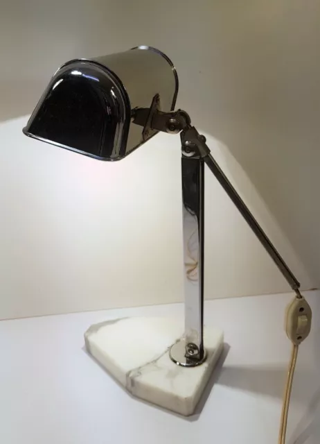 Lampe de bureau moderniste Lampe de notaire  banquier desk lamp Design Art déco