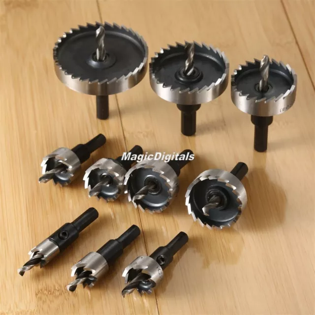 3pcs HSS Carbide Tip Hole Saw Drill Bit Cutter Cutting For Metal Stainless Steel 2