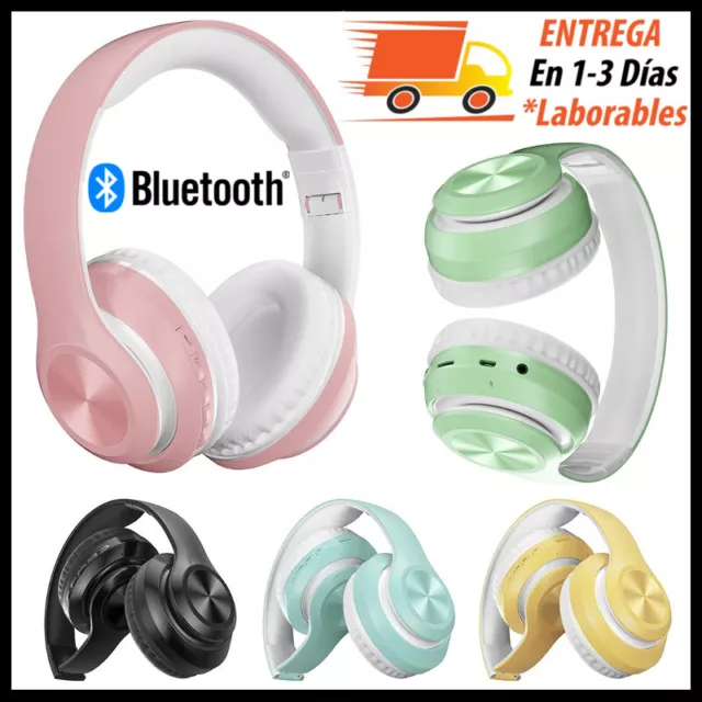 Auriculares Inalámbricos con Bluetooth Cascos Diadema Plegables con Micrófono