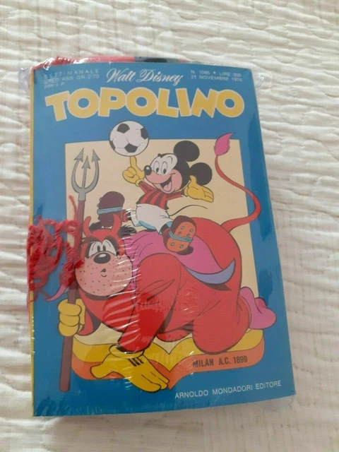 Topolino N 1095 Con Gadget Sciarpa Milan 76