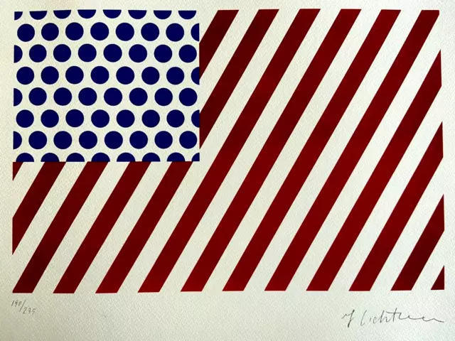 Roy Lichtenstein Litografía 1986 (James Rosenquist Jasper Johns Robert Indiana