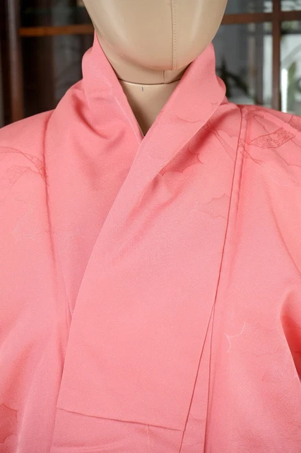 Dear Vanilla Japanese Silk Kimono Women's Robe Gown Authentic Japan Vintage Mint 3