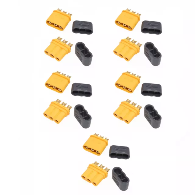10Pcs Amass MR30 Connectors Plugs 5 Male + 5 Female Bullet For RC Lipo Battery c
