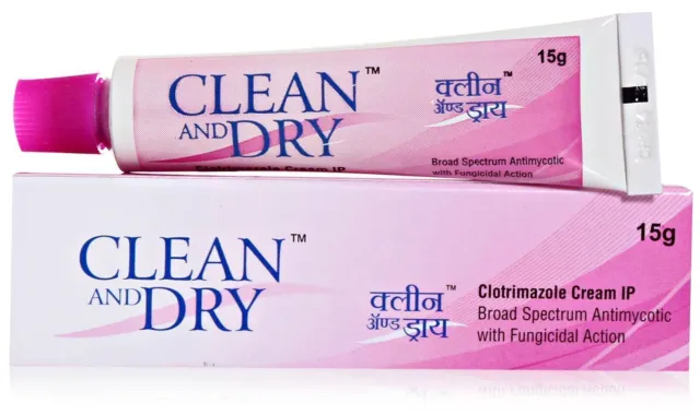 Clean and Dry Intimate Cream 15gm - pH Balanced for Vaginal Area Itching FS