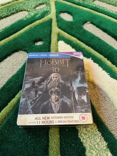 The Hobbit: The Battle Of The Five Armies 3D Blu Ray Steelbook Extended Edition