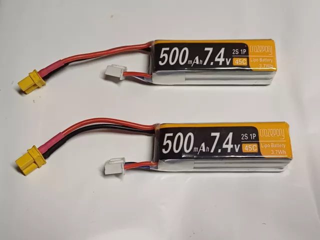 Batteria lipo per Eachine E58 S168 JY019 da 3.7V 500mAh RC Drone
