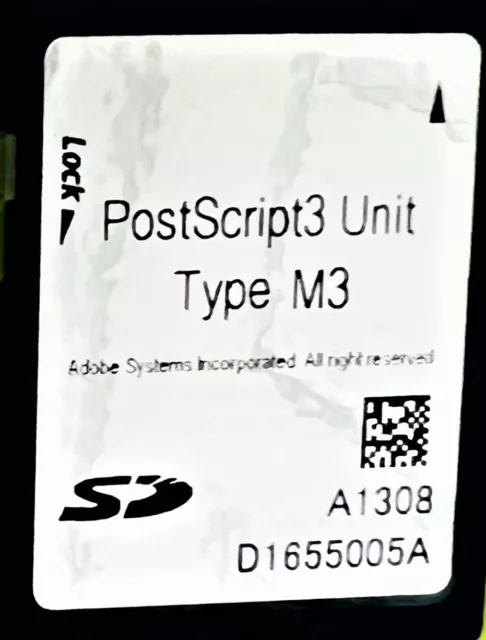 Postscript3 Unit Type M3 SD Card
