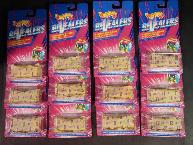 HOT WHEELS REVEALERS 12-Car Complete Set - DEMOLITION MAN 9-car
