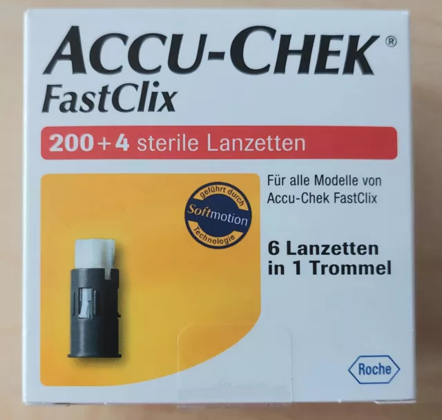 Accu Chek FastClix Lanzetten 200+4 NEU MHD: 07/2026