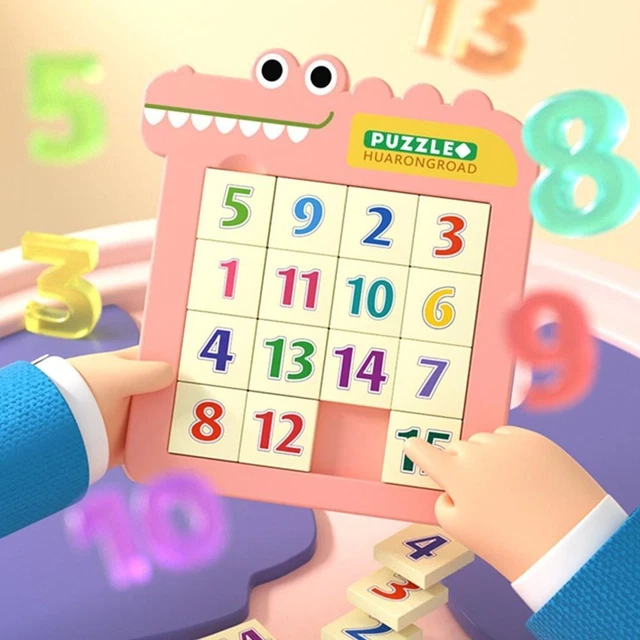 Number Slide Puzzle Brain Game Animal  Montessori Toys   Logic Training