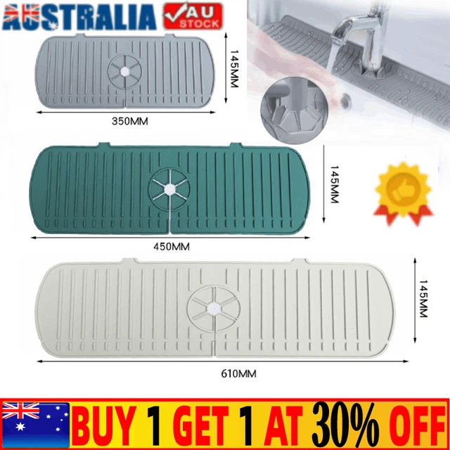Tray Slip Mat Kitchen Faucet Sink Splash Guard Silicone Drain Pad Water Catcher✨