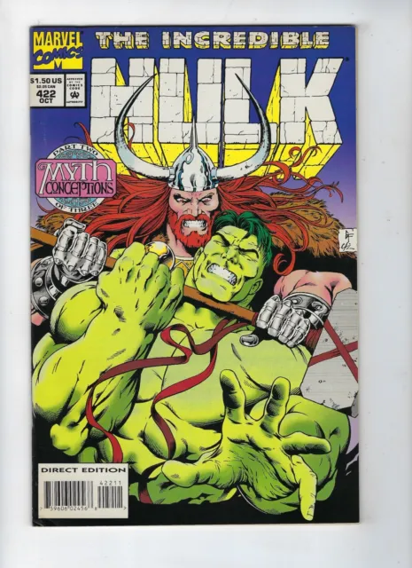 Incredible Hulk # 422 Marvel Comics Myth Conceptions Part 2 Oct 1994 FN+