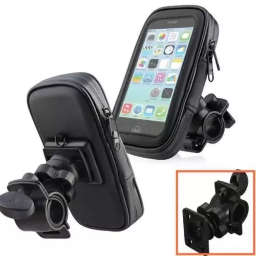 Housse étanche et tactile + Support Téléphone GPS Moto Scooter Vélo M L XL 3