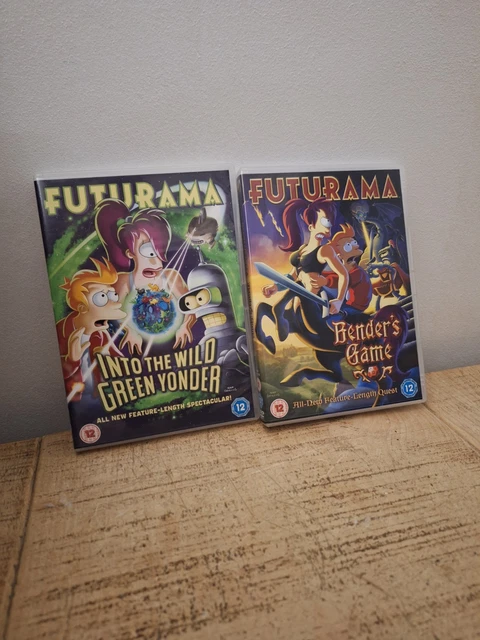 FUTURAMA BENDERS GAME And Into The Wild Green Yonder DVD'S £3.31 ...