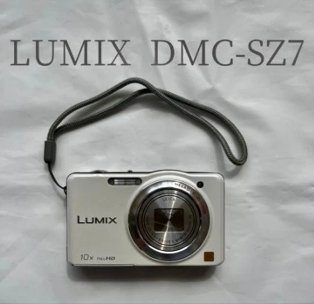 PANASONIC LUMIX DMC-SZ7 White Compact Digital Camera [No English