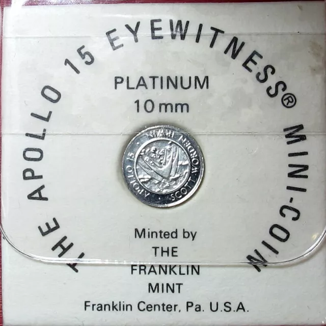 Apollo 15 Eyewitness Platinum Mini-Coin