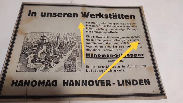 Orig.1928. Hanomag Hannover