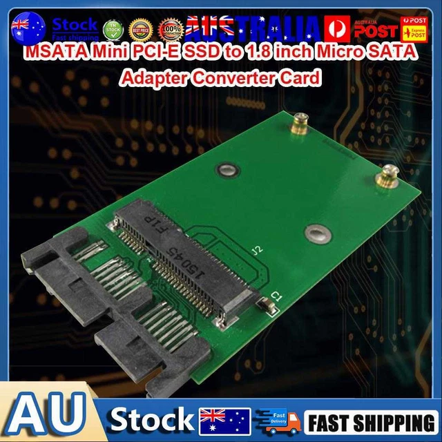 MSATA Mini PCIe SSD to 1.8 inch Micro SATA Adapter Card for Computer Accessories