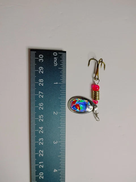10 PCS Fishing Lures Metal Spinner Baits Tackle Trout Spoon Trout Perch Sunfish
