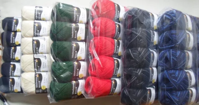 Schachenmayr Regia Sockenwolle 4-fädig  Color 5 x 50 g verschiedene Farben