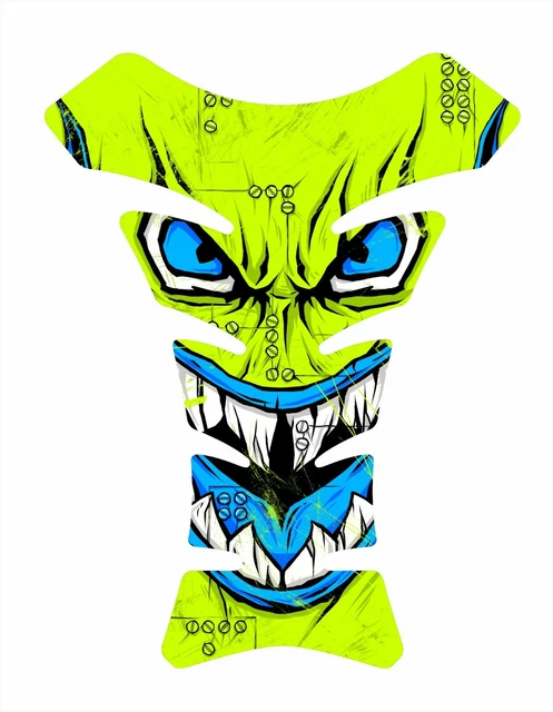 Per Yamaha YZF Suzuki Gsxr Tigre Shark Giallo Blu Moto Serbatoio Pastiglia