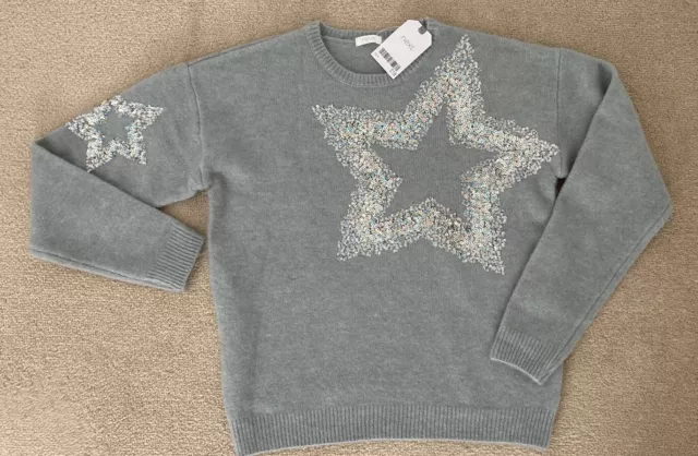 Absolutely Stunning NEXT Girls  Jumper New With Tags Age 10 Years Sequin Stars