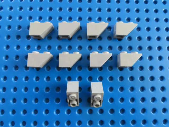 Lego 10 x Dachstein Schrägstein Slope 3665    2x1  invers  neu hellgrau