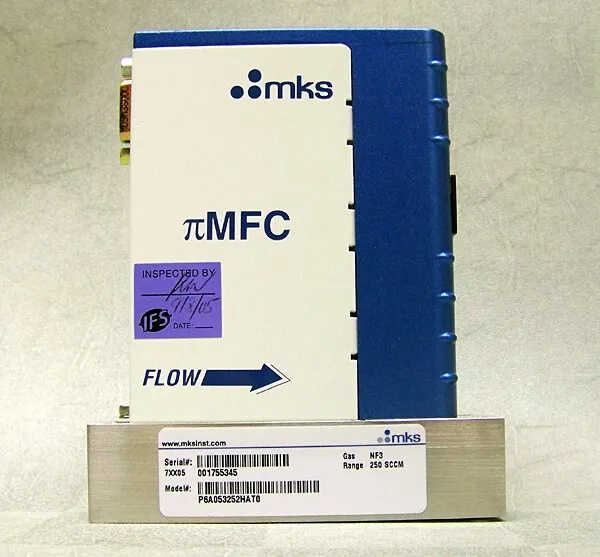 MKS PFC-60 P6A Mass Flow Controller MFC 250 SCCM NF3 Gas Nitrogen Trifluoride
